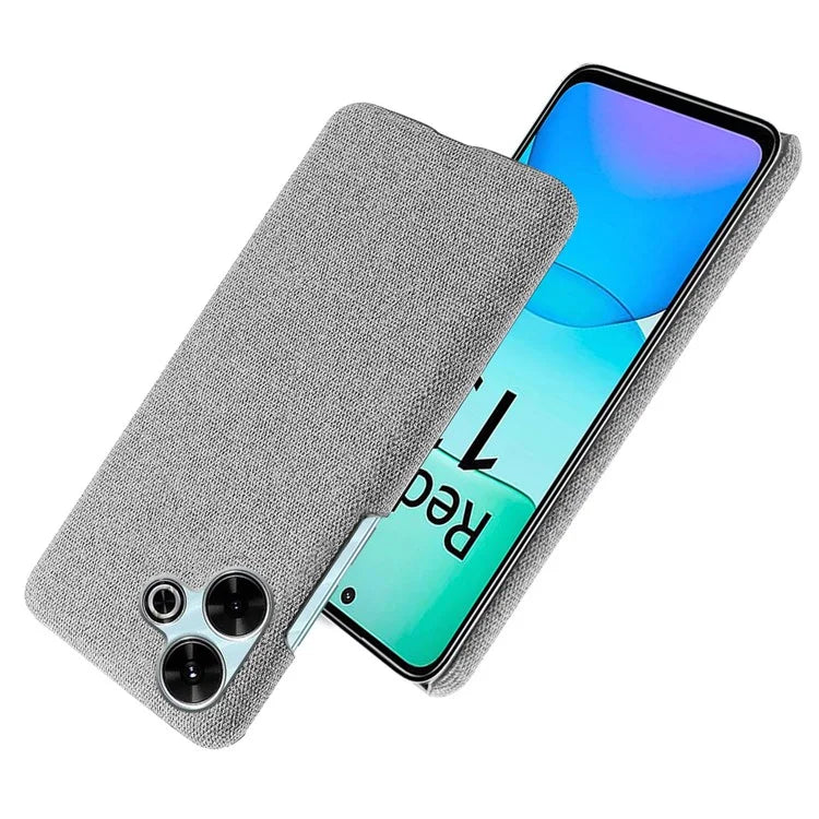 For Xiaomi Redmi 13 4G Case Cloth Texture Anti-Scratch Protective PC Phone Cover