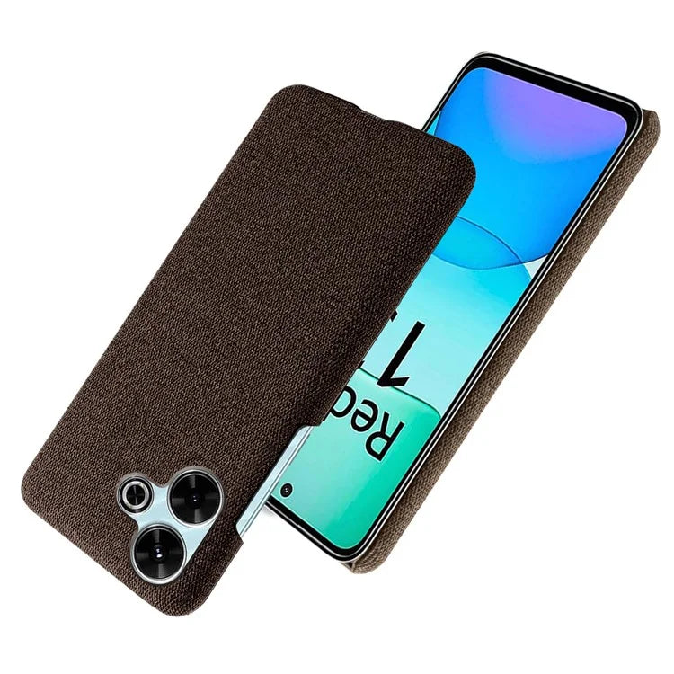 For Xiaomi Redmi 13 4G Case Cloth Texture Anti-Scratch Protective PC Phone Cover