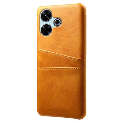 For Xiaomi Redmi 13 4G Case Dual Card Slots PU Leather + Hard PC Phone Cover