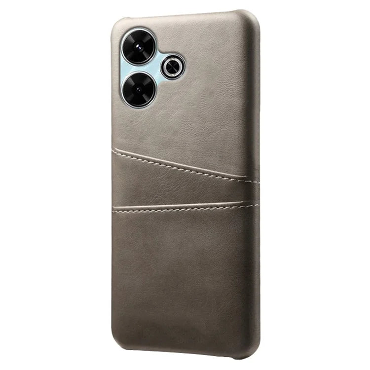 For Xiaomi Redmi 13 4G Case Dual Card Slots PU Leather + Hard PC Phone Cover