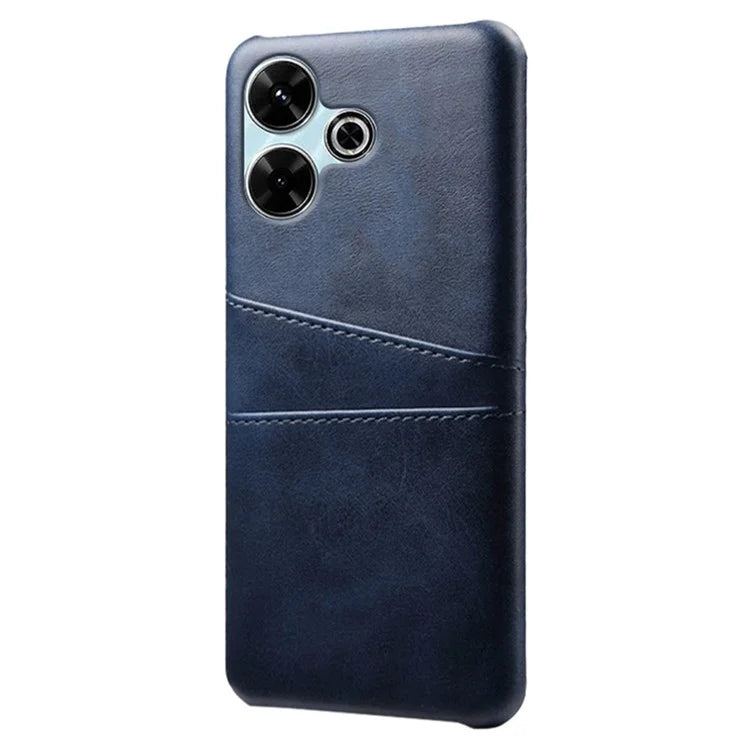 For Xiaomi Redmi 13 4G Case Dual Card Slots PU Leather + Hard PC Phone Cover