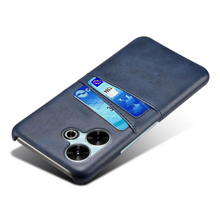 For Xiaomi Redmi 13 4G Case Dual Card Slots PU Leather + Hard PC Phone Cover
