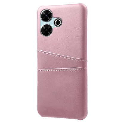 For Xiaomi Redmi 13 4G Case Dual Card Slots PU Leather + Hard PC Phone Cover
