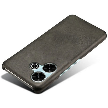 For Xiaomi Redmi 13 4G Case Calf Texture PU Leather Hard PC Protective Phone Cover