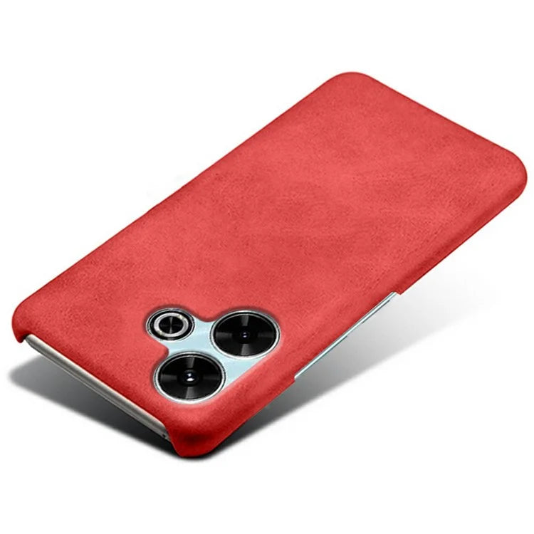 For Xiaomi Redmi 13 4G Case Calf Texture PU Leather Hard PC Protective Phone Cover