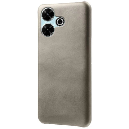 For Xiaomi Redmi 13 4G Case Calf Texture PU Leather Hard PC Protective Phone Cover
