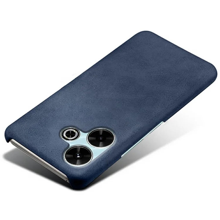 For Xiaomi Redmi 13 4G Case Calf Texture PU Leather Hard PC Protective Phone Cover