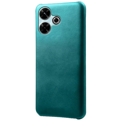 For Xiaomi Redmi 13 4G Case Calf Texture PU Leather Hard PC Protective Phone Cover