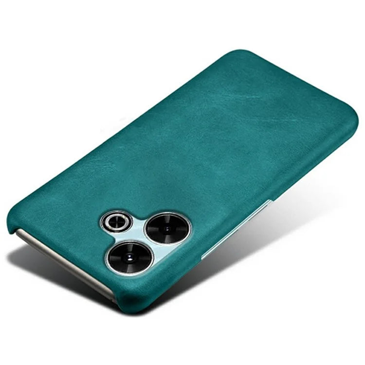 For Xiaomi Redmi 13 4G Case Calf Texture PU Leather Hard PC Protective Phone Cover