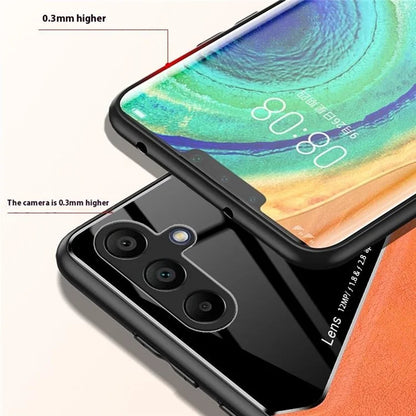 For Samsung Galaxy A16 5G Case Leather Coated PC+TPU Phone Back Cover