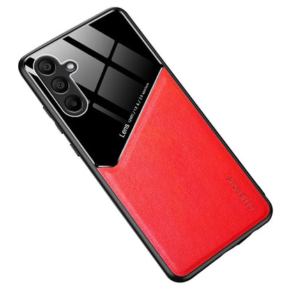 For Samsung Galaxy A16 5G Case Leather Coated PC+TPU Phone Back Cover