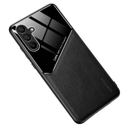 For Samsung Galaxy A16 5G Case Leather Coated PC+TPU Phone Back Cover