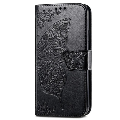 For Motorola Edge (2024) 5G Case PU Leather Wallet Phone Cover Butterfly Pattern