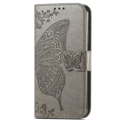 For Motorola Edge (2024) 5G Case PU Leather Wallet Phone Cover Butterfly Pattern