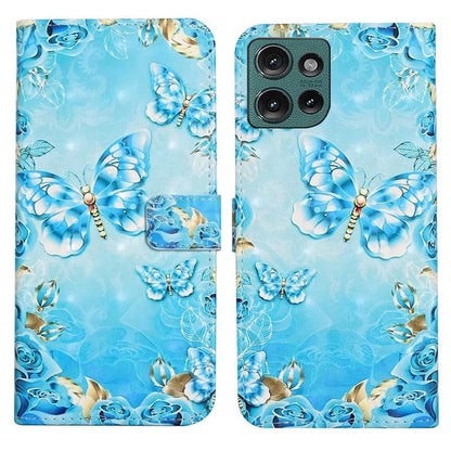 For Motorola Edge 50 5G Case 3D Creative Pattern PU Leather Stand Phone Cover