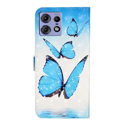 For Motorola Edge 50 Pro 5G Case 3D Creative Pattern PU Leather Stand Phone Cover