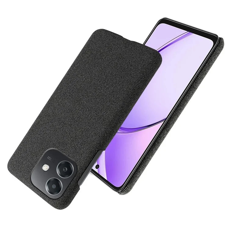 For Oppo A3x 5G (India) Case Cloth Texture Anti-Scratch Protective PC Phone Cover