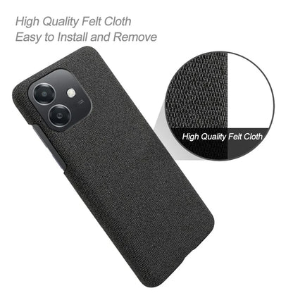 For Oppo A3x 5G (India) Case Cloth Texture Anti-Scratch Protective PC Phone Cover