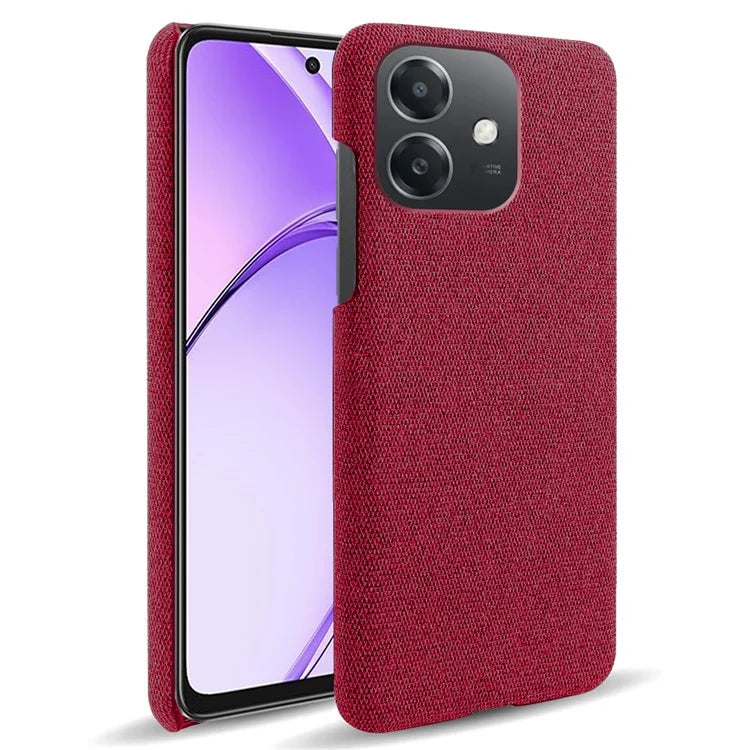 For Oppo A3x 5G (India) Case Cloth Texture Anti-Scratch Protective PC Phone Cover