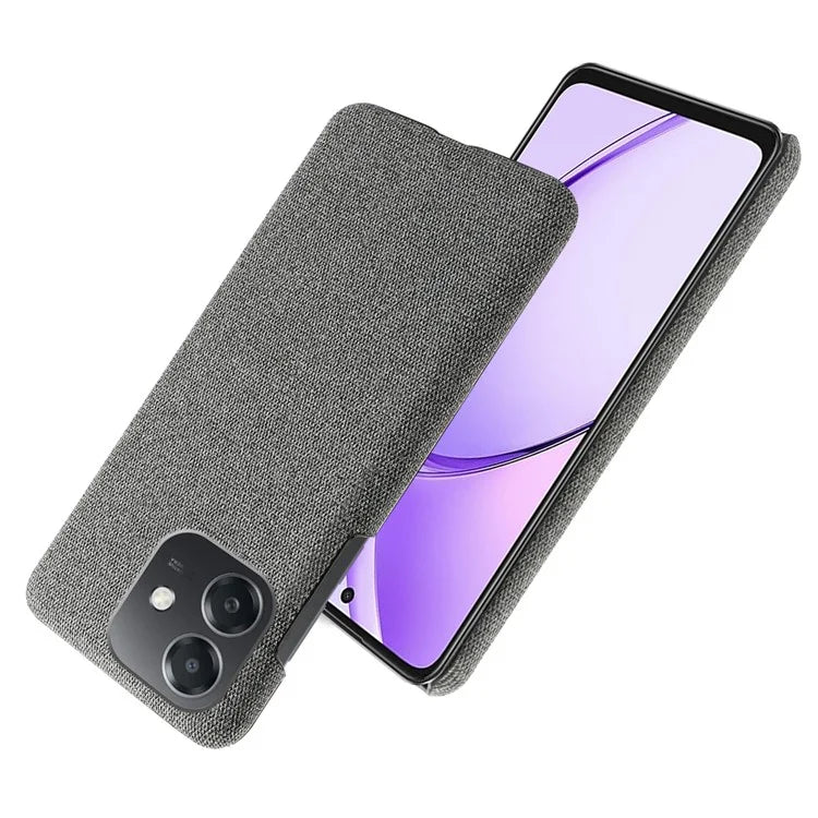 For Oppo A3x 5G (India) Case Cloth Texture Anti-Scratch Protective PC Phone Cover