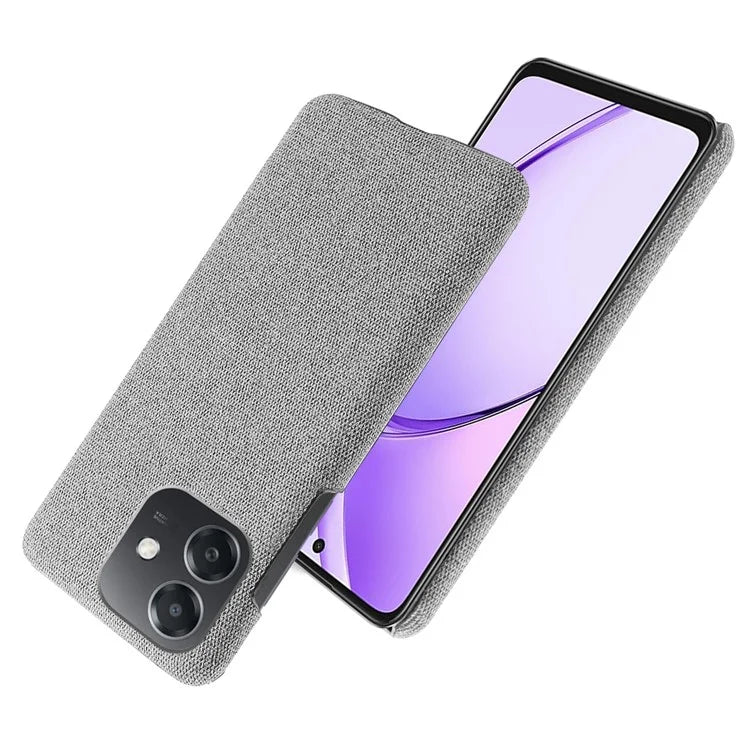 For Oppo A3x 5G (India) Case Cloth Texture Anti-Scratch Protective PC Phone Cover