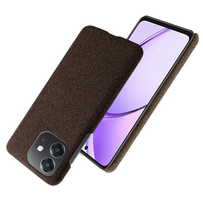 For Oppo A3x 5G (India) Case Cloth Texture Anti-Scratch Protective PC Phone Cover