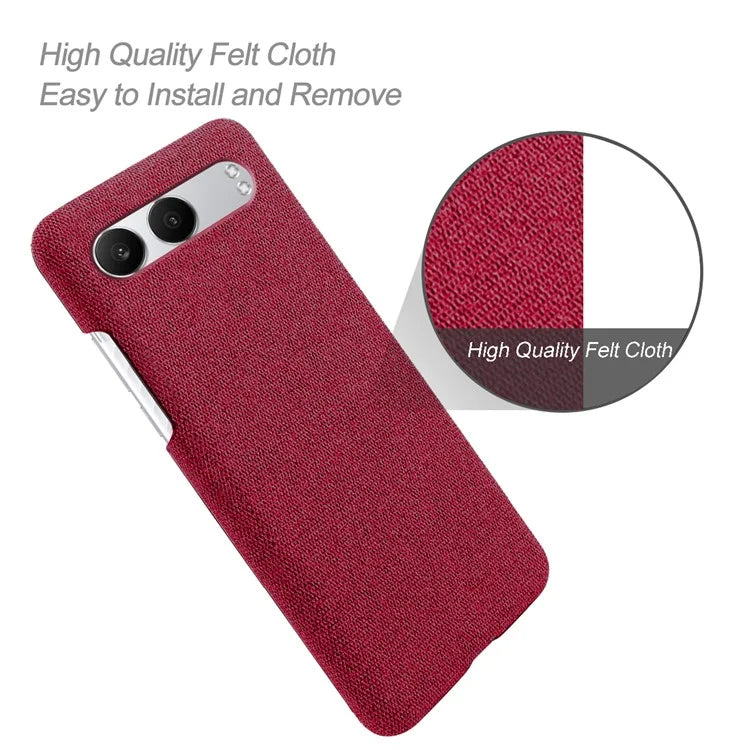 For OnePlus Nord 4 Case Cloth Texture Anti-Scratch Protective PC Phone Cover
