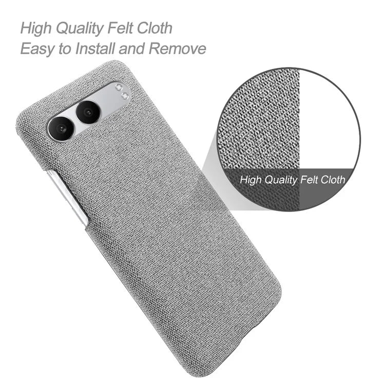 For OnePlus Nord 4 Case Cloth Texture Anti-Scratch Protective PC Phone Cover