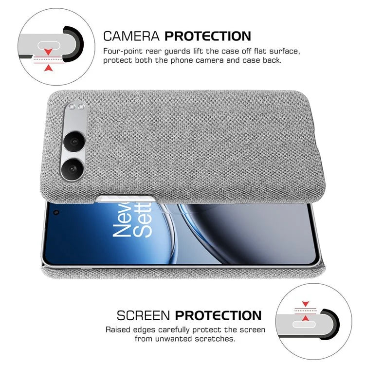 For OnePlus Nord 4 Case Cloth Texture Anti-Scratch Protective PC Phone Cover