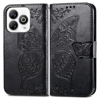 For ZTE Blade A75 4G Case PU Leather Wallet Phone Cover Butterfly Pattern