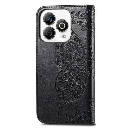 For ZTE Blade A75 4G Case PU Leather Wallet Phone Cover Butterfly Pattern