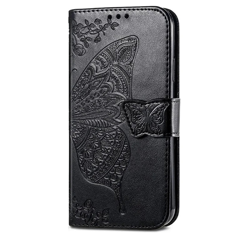 For ZTE Blade A75 4G Case PU Leather Wallet Phone Cover Butterfly Pattern