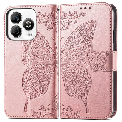 For ZTE Blade A75 4G Case PU Leather Wallet Phone Cover Butterfly Pattern