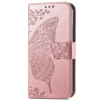 For ZTE Blade A75 4G Case PU Leather Wallet Phone Cover Butterfly Pattern