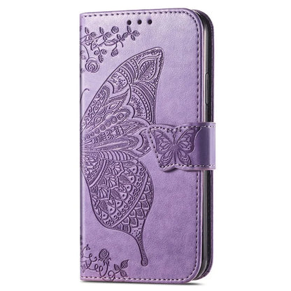 For ZTE Blade A75 4G Case PU Leather Wallet Phone Cover Butterfly Pattern