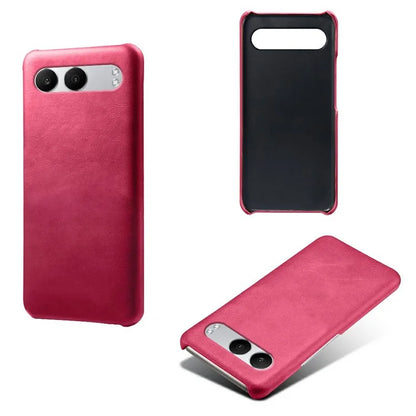For OnePlus Nord 4 Case Calf Texture PU Leather Hard PC Protective Phone Cover