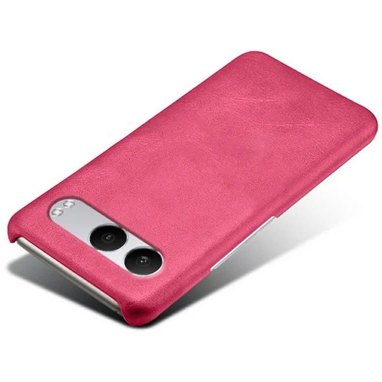 For OnePlus Nord 4 Case Calf Texture PU Leather Hard PC Protective Phone Cover