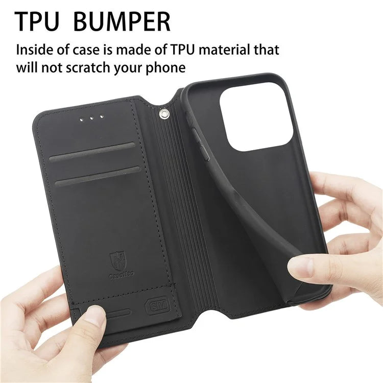 CASENEO For ZTE Blade A75 4G Case RFID Blocking Wallet Leather Cover Pattern Print