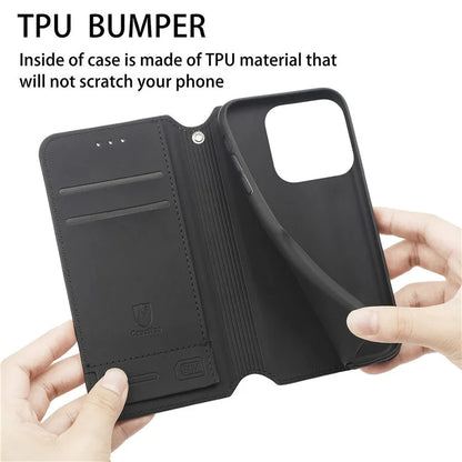 CASENEO For ZTE Blade A75 4G Case RFID Blocking Wallet Leather Cover Pattern Print