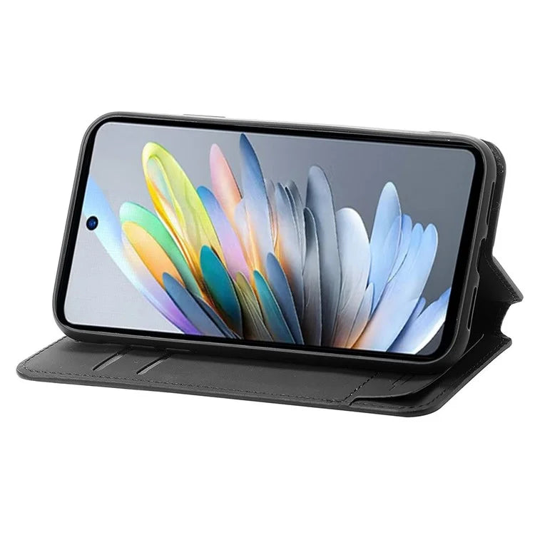 CASENEO For ZTE Blade A75 4G Case RFID Blocking Wallet Leather Cover Pattern Print