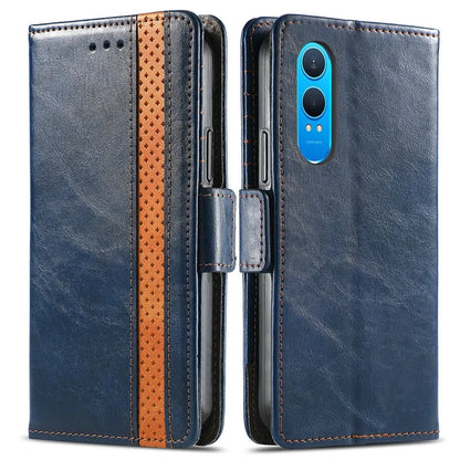CASENEO 002 Series For OnePlus Nord CE4 Lite 5G / Oppo K12x 5G (China) Case Stand Wallet Splicing PU Leather Cover