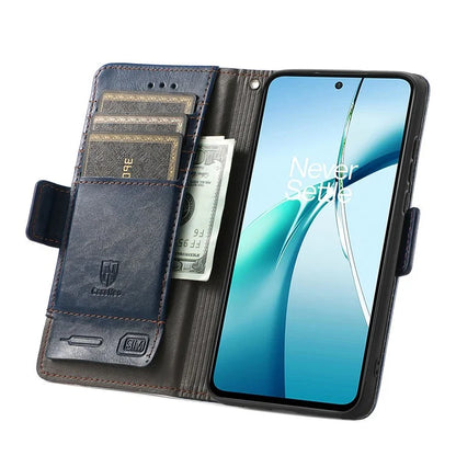 CASENEO 002 Series For OnePlus Nord CE4 Lite 5G / Oppo K12x 5G (China) Case Stand Wallet Splicing PU Leather Cover