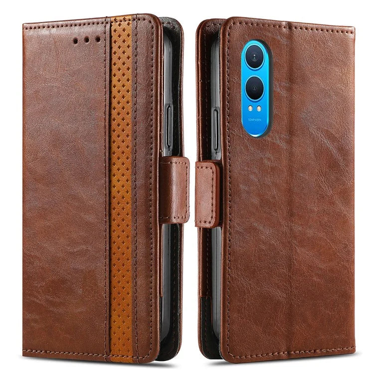 CASENEO 002 Series For OnePlus Nord CE4 Lite 5G / Oppo K12x 5G (China) Case Stand Wallet Splicing PU Leather Cover