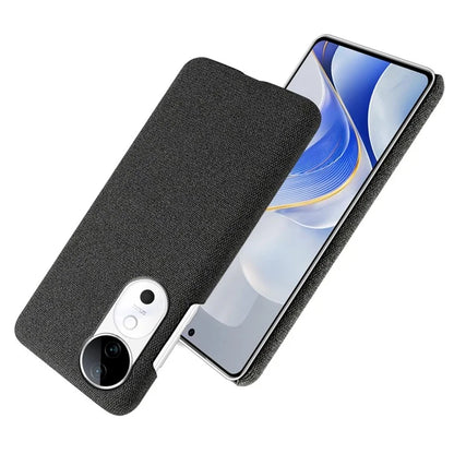 For vivo S19 5G Case Cloth Texture Anti-Scratch Protective PC Phone Cover