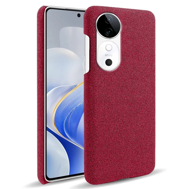 For vivo S19 5G Case Cloth Texture Anti-Scratch Protective PC Phone Cover