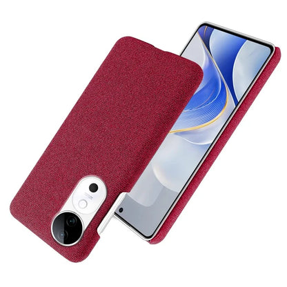For vivo S19 5G Case Cloth Texture Anti-Scratch Protective PC Phone Cover