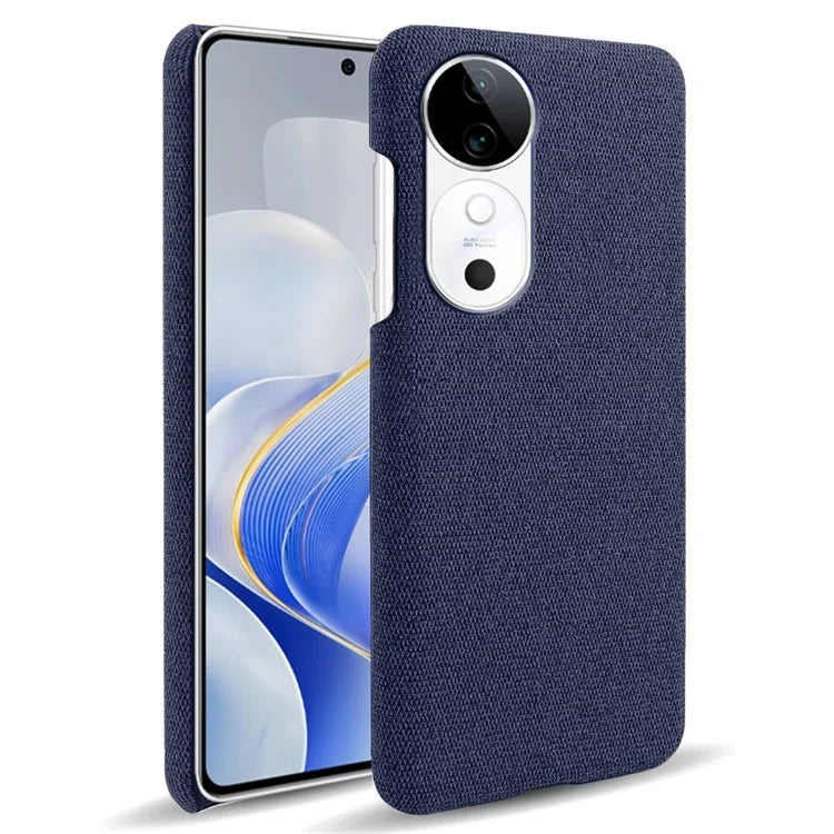 For vivo S19 5G Case Cloth Texture Anti-Scratch Protective PC Phone Cover