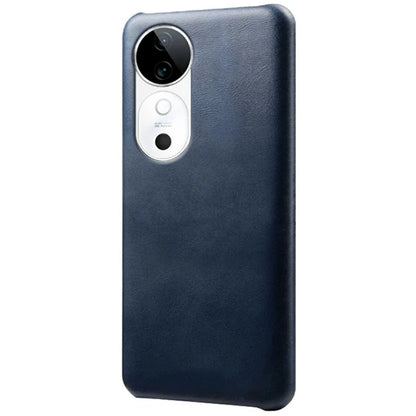 For vivo S19 5G Case Calf Texture PU Leather Hard PC Protective Phone Cover