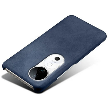 For vivo S19 5G Case Calf Texture PU Leather Hard PC Protective Phone Cover