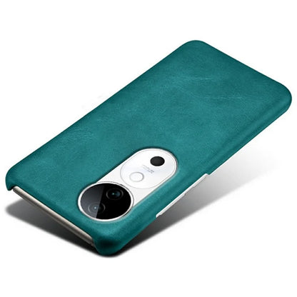 For vivo S19 5G Case Calf Texture PU Leather Hard PC Protective Phone Cover
